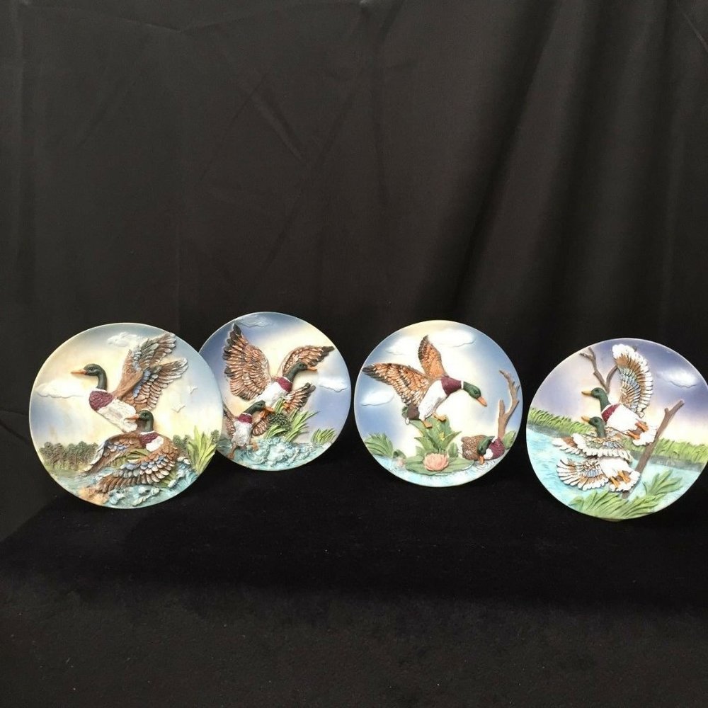 Fathers Day 🎁 Duck Plaque 3D setof 4 plates